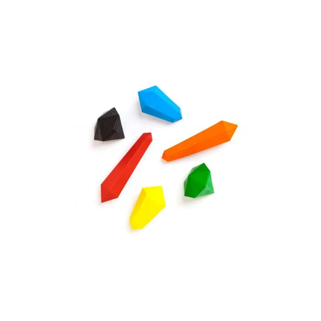 Kikkerland Crystal Crayons, Set of 6