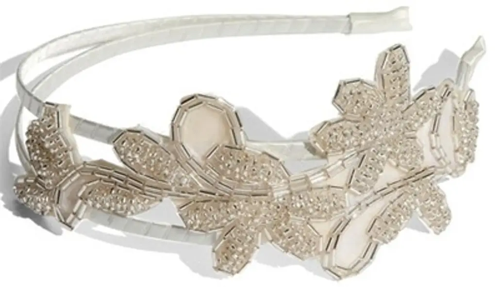 Beaded Flower Headband by Cara Accessories