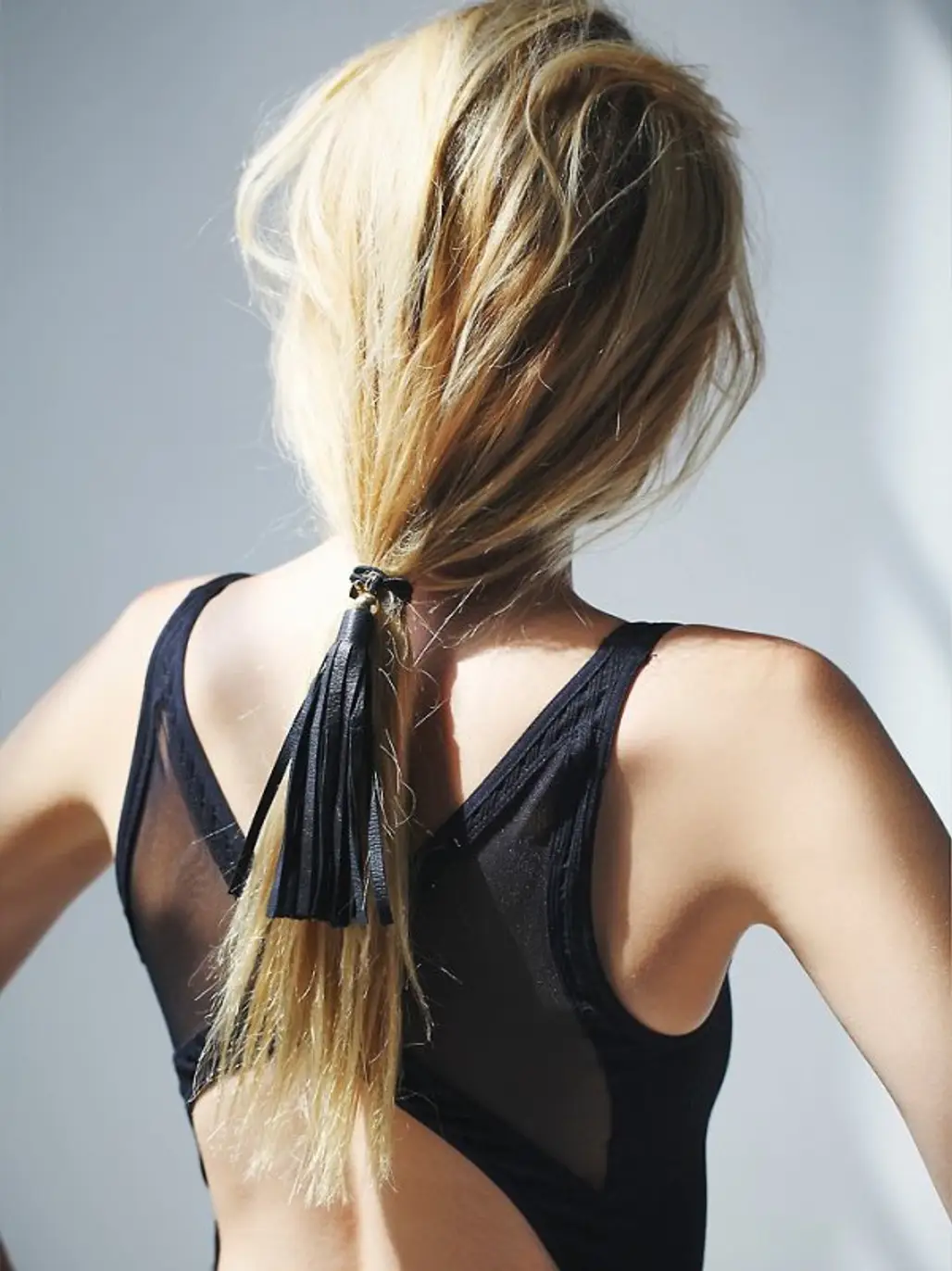 Leather Hair Accessories Are Trending Right Now
