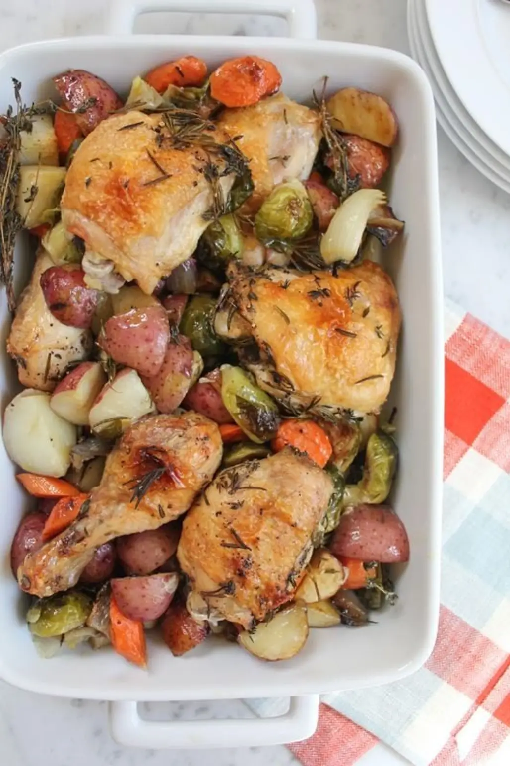 One Pan Roast Chicken with Root Vegetables