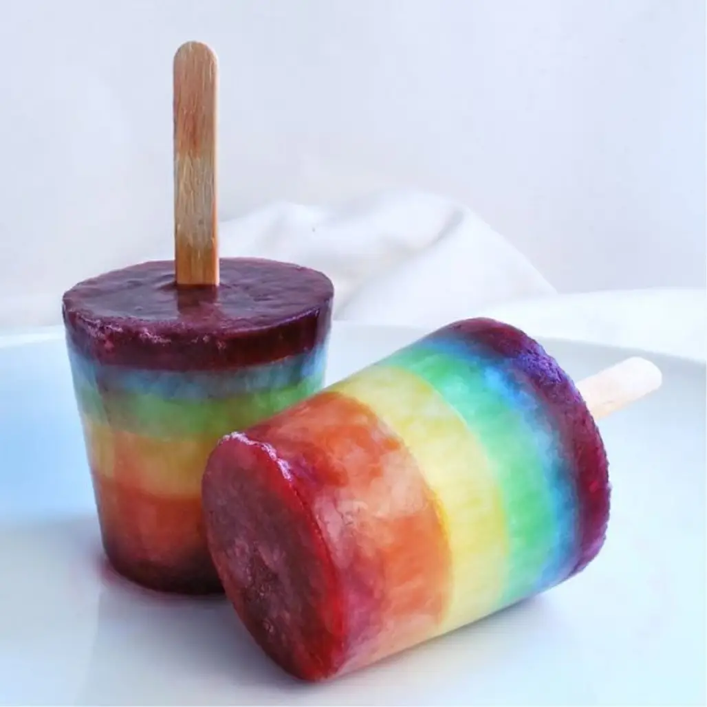 Ginormous Rainbow Popsicles