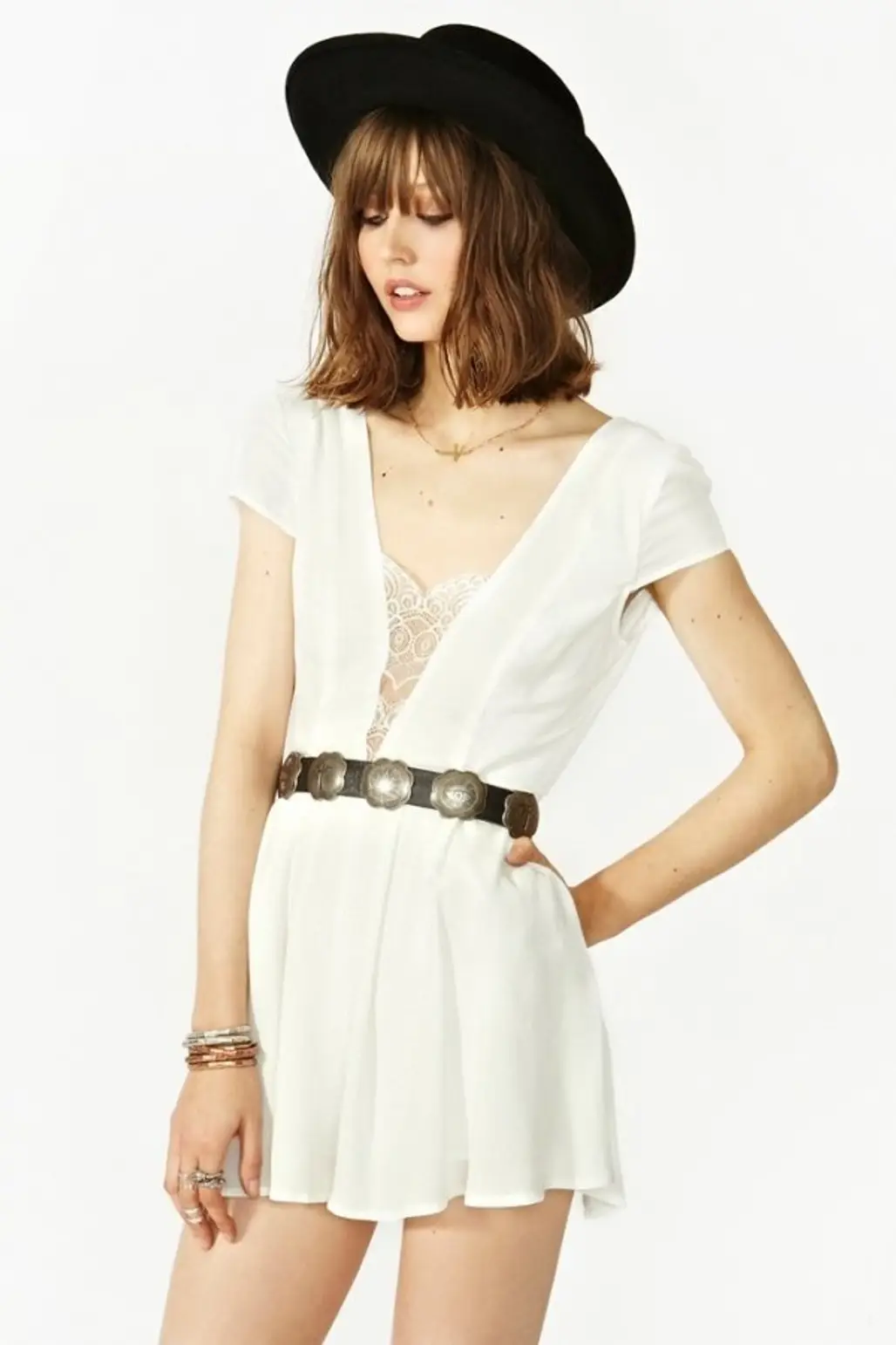 Don't Hold Back Romper in Ivory