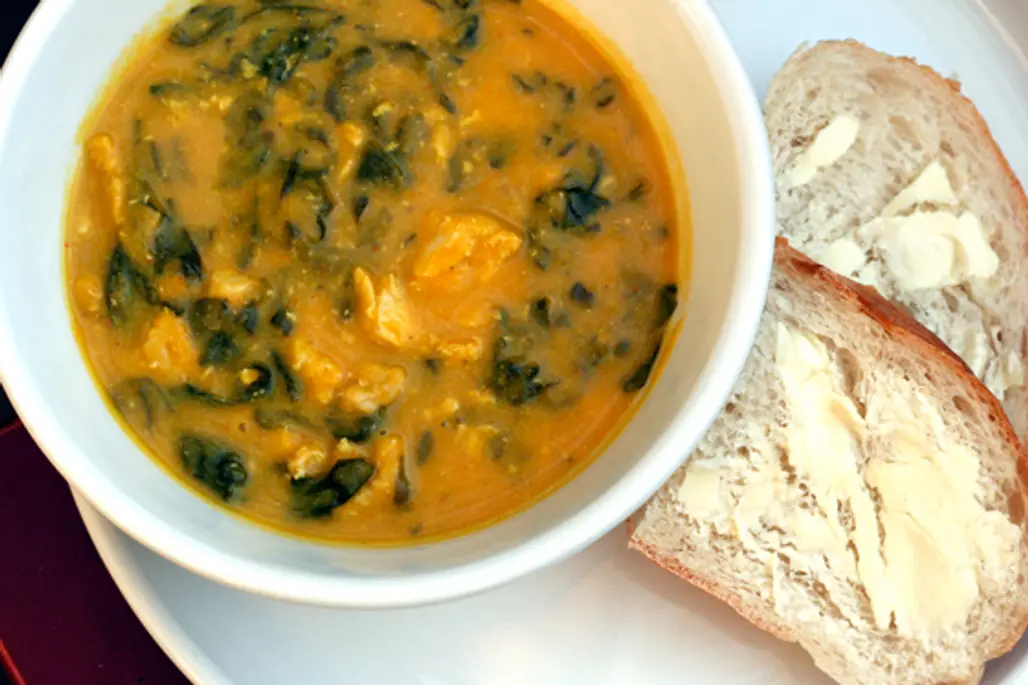Curried Squash and Chicken Soup