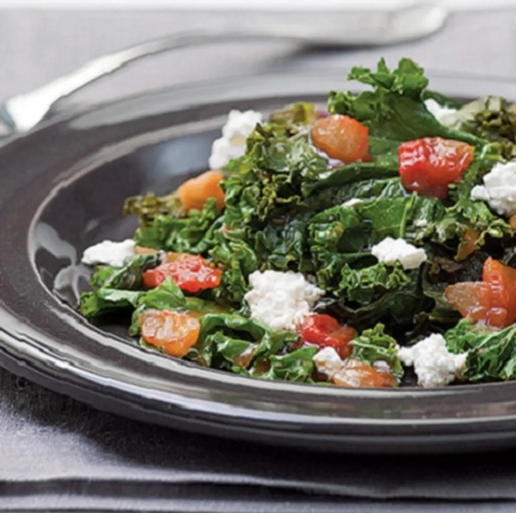 Salsa-Braised Kale Recipe...