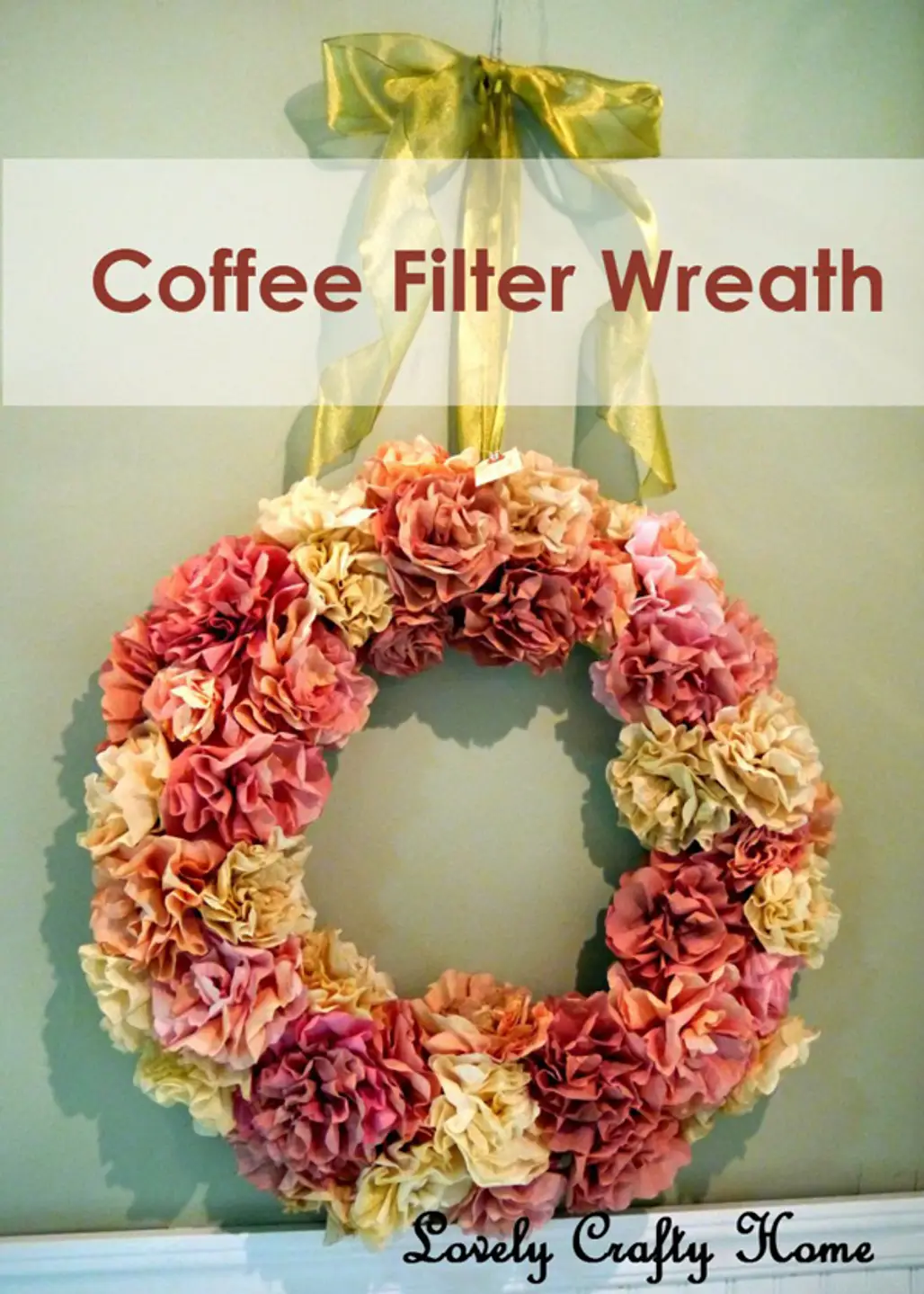 Coffee Filter Wreath