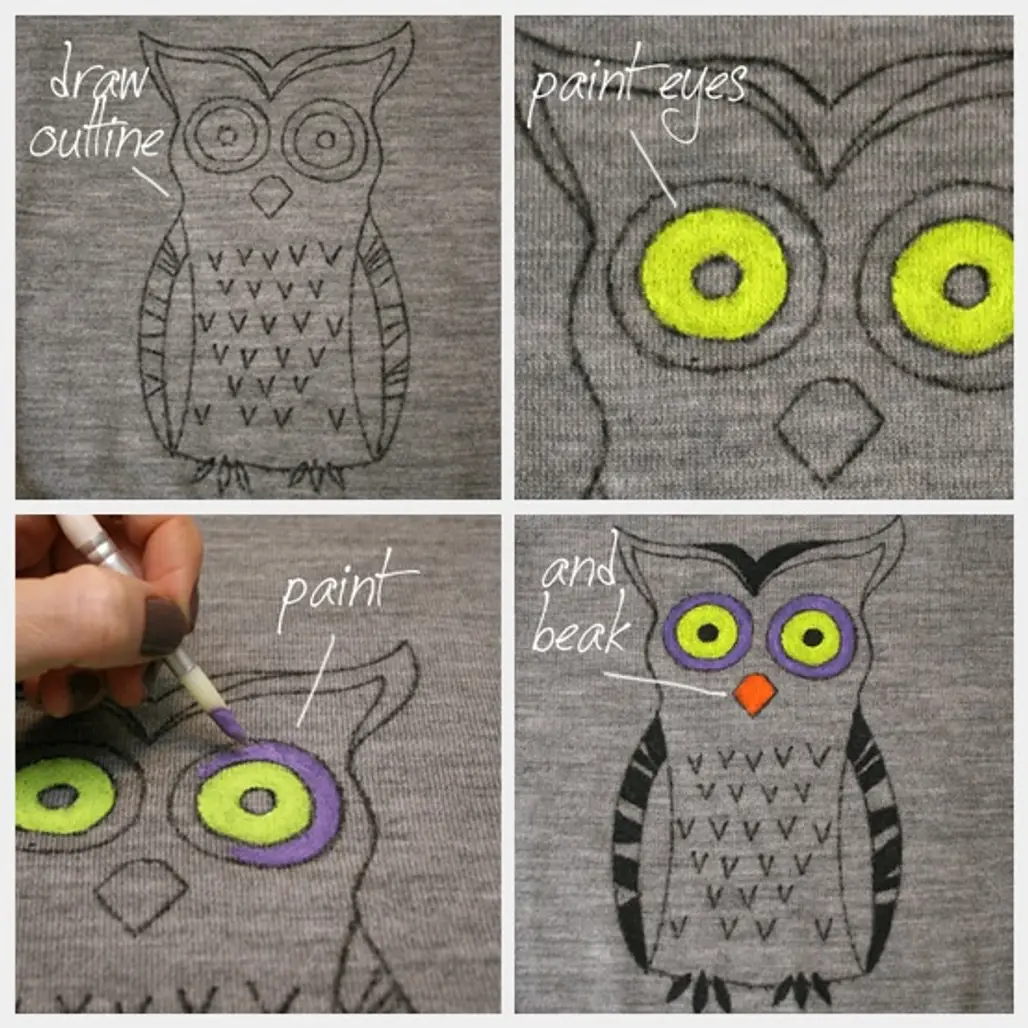 DIY Owl Sweater...