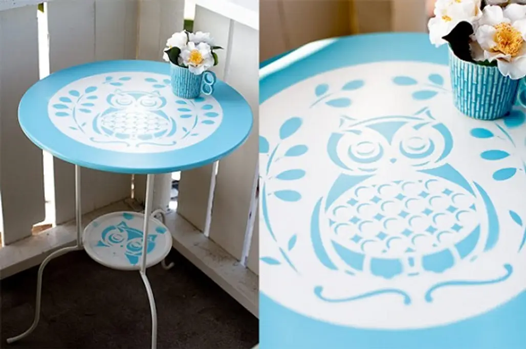 DIY Owl Table Stencil...