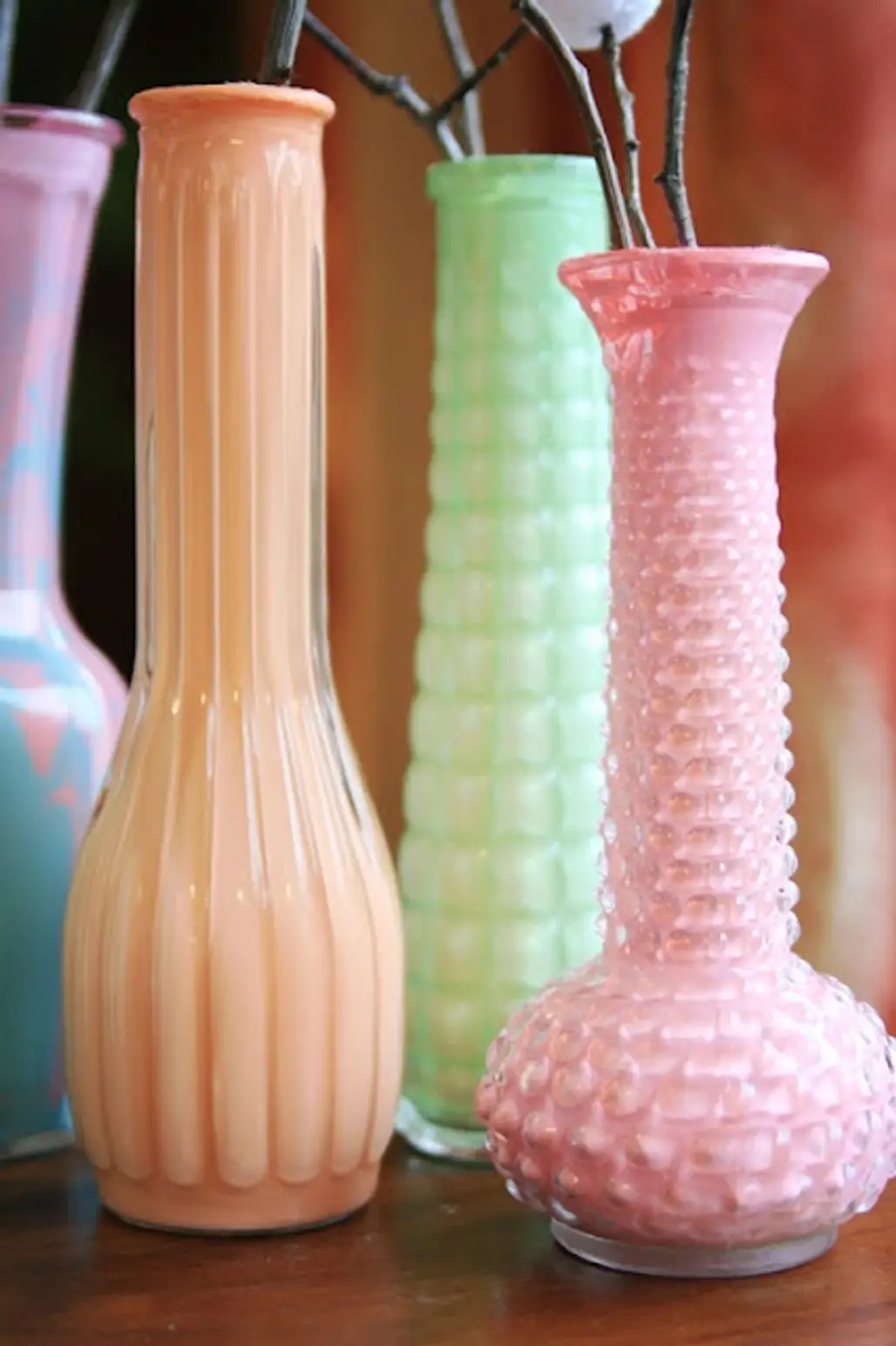 DIY Pink Vases