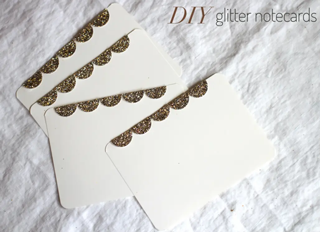 Glitter Note Cards
