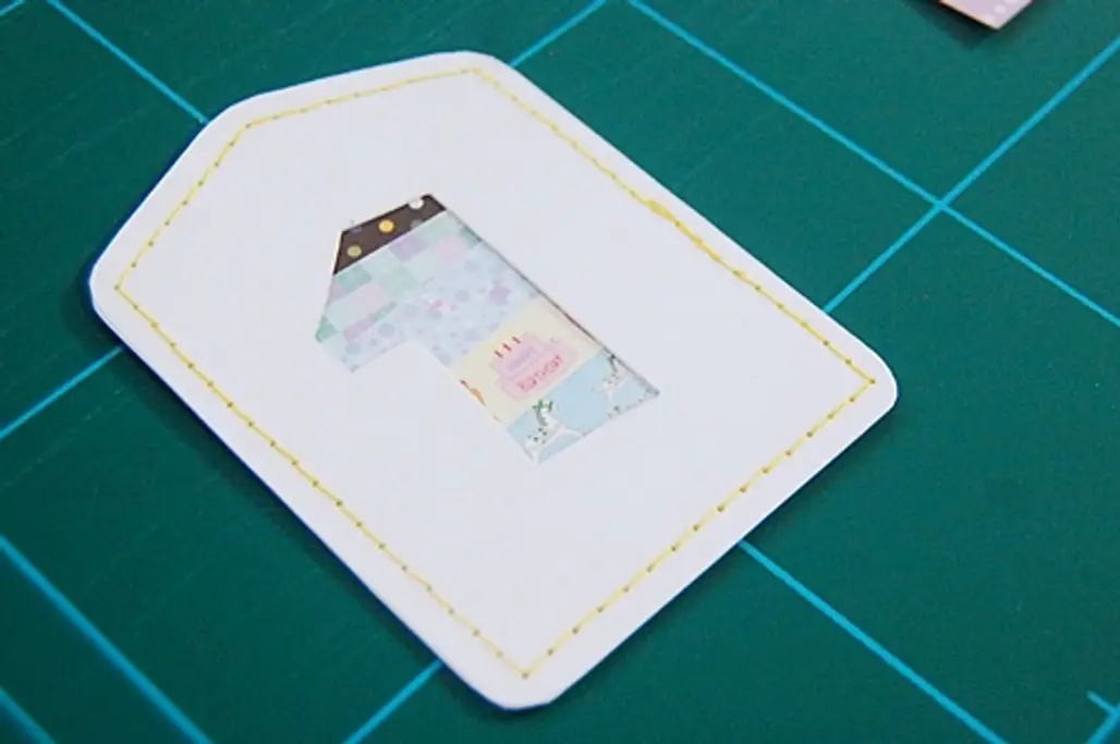 Sew the Card Stock Tags
