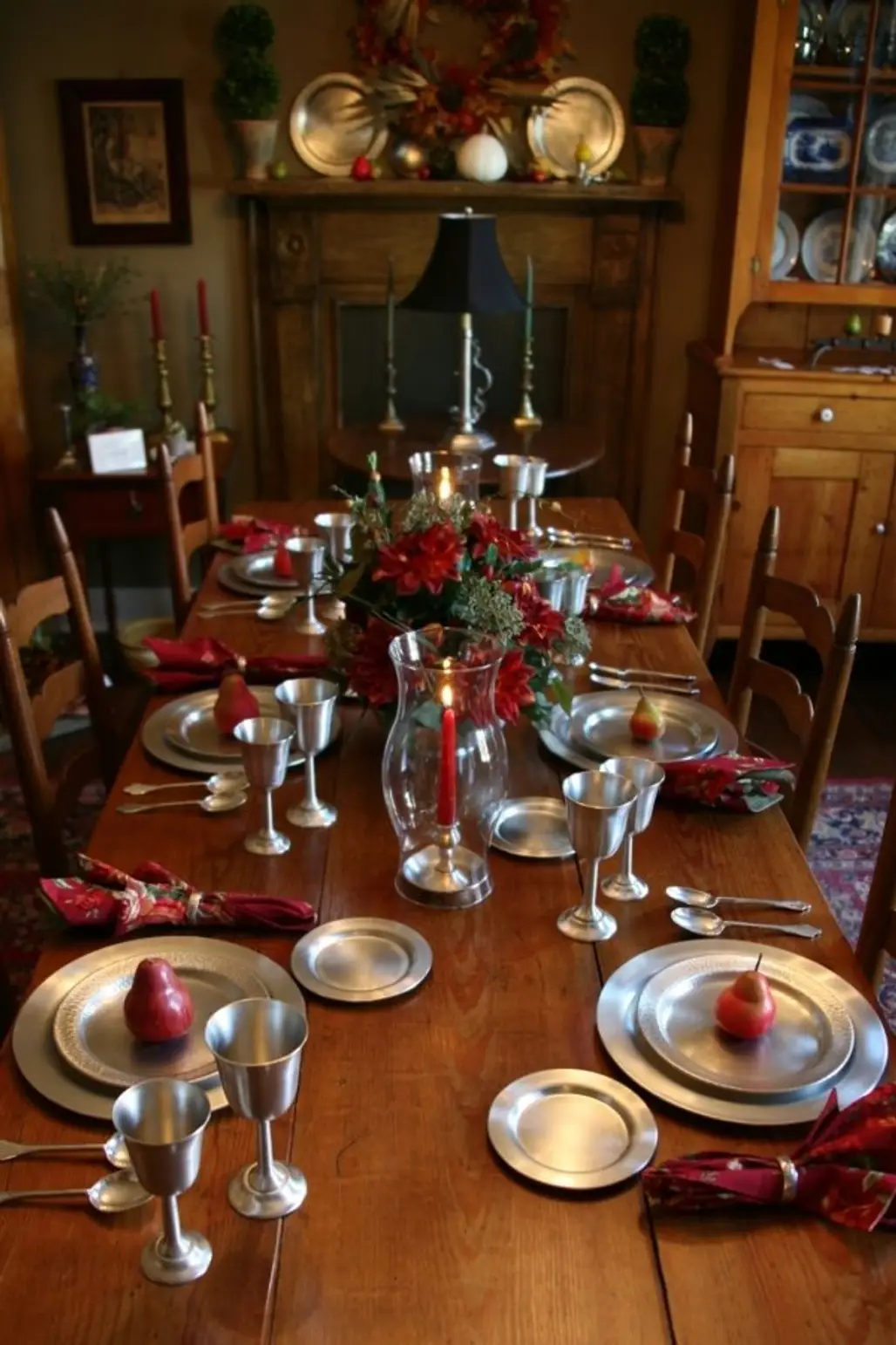 Pewter Table Setting