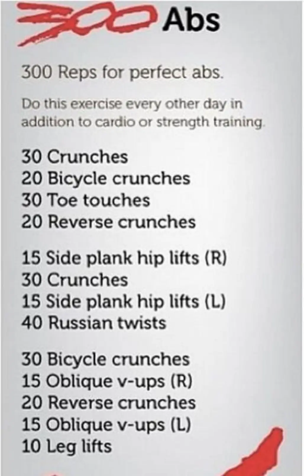 The 300 Abs Workout