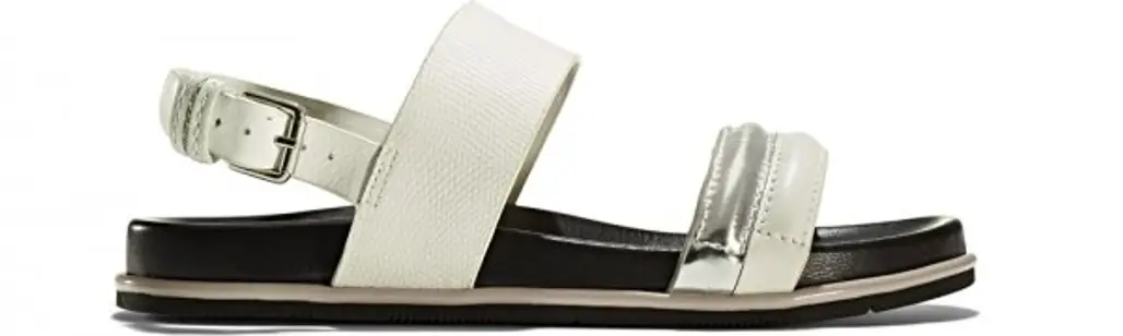 MARSHALLS White Leather Strapped Sandals