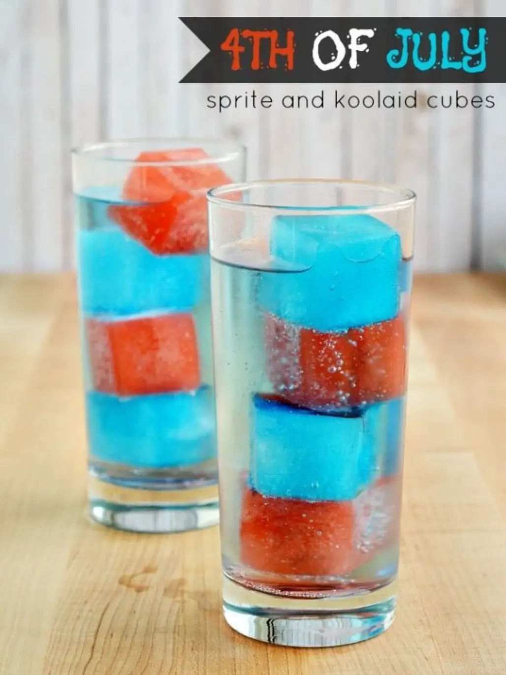 Red White and Blue KoolAid Ice Cubes