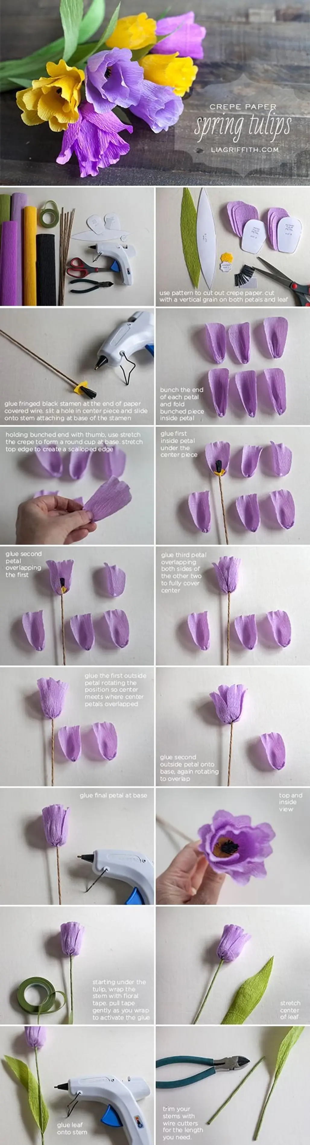 Crepe Paper Tulips