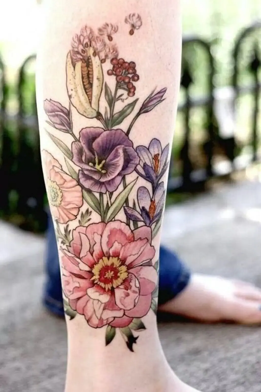 flower,pink,tattoo,arm,spring,