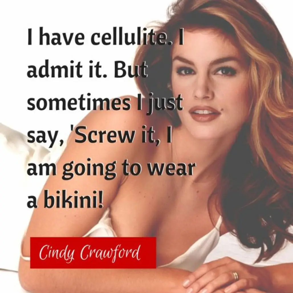 Cindy Crawford on Wearing Whatever You Want despite Your "flaws"