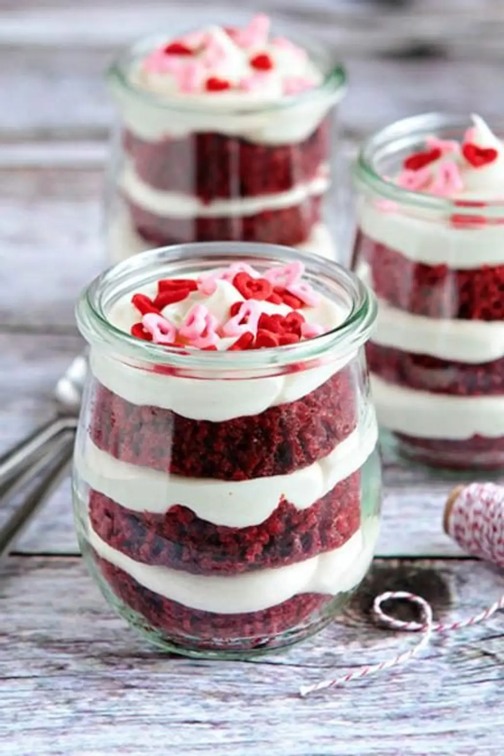 Red Velvet with Crushed Candy
