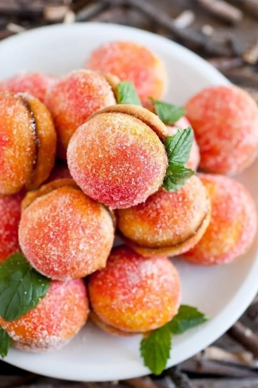 Peach Macaroons