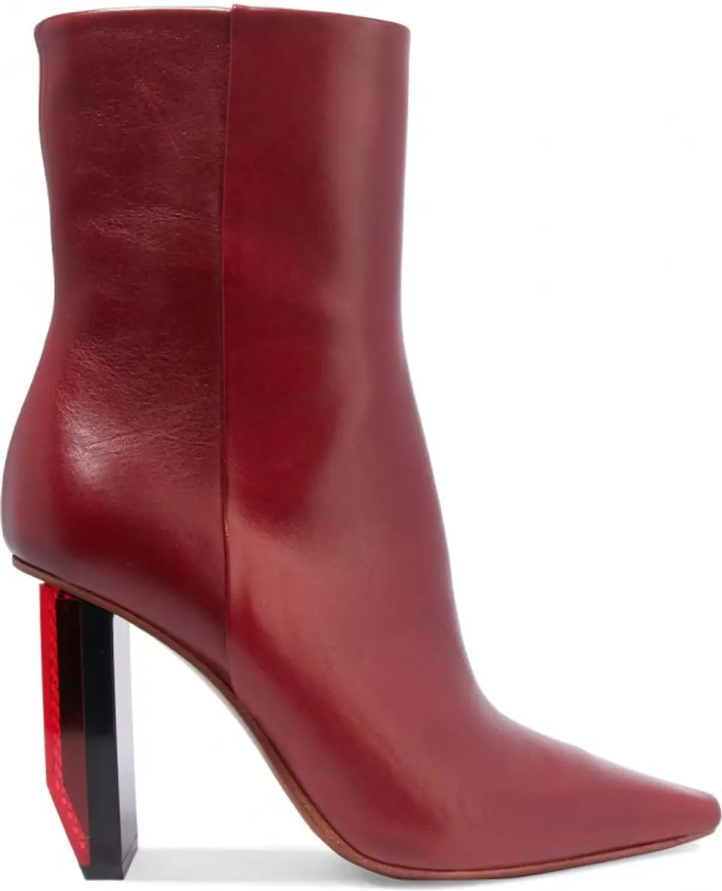 Vetements Textured Leather Ankle Boots