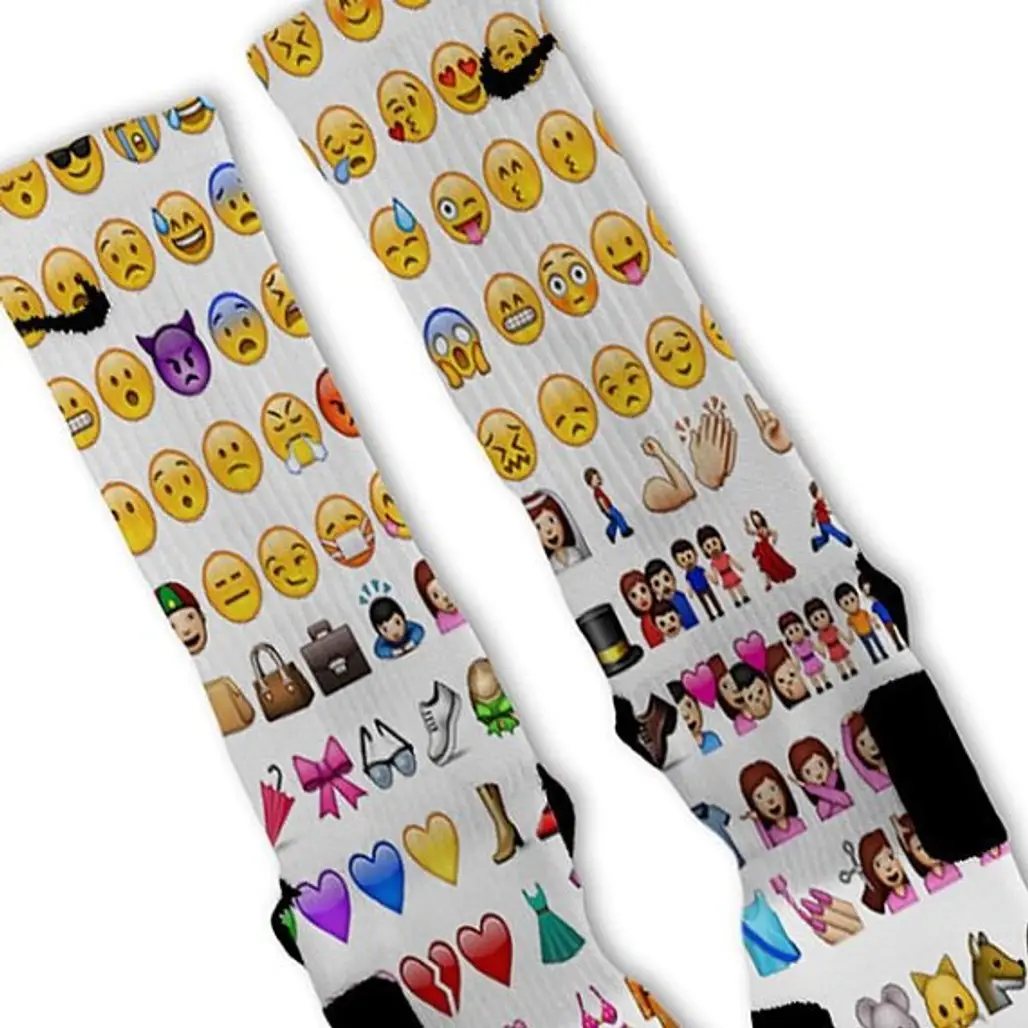 Emoji Customized Nike Elite Socks