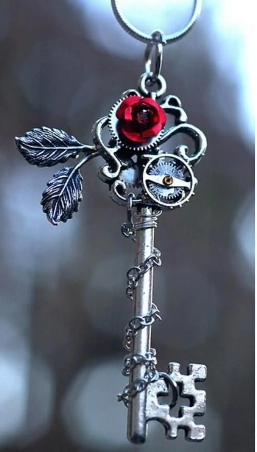 Steampunk Rose Pendant