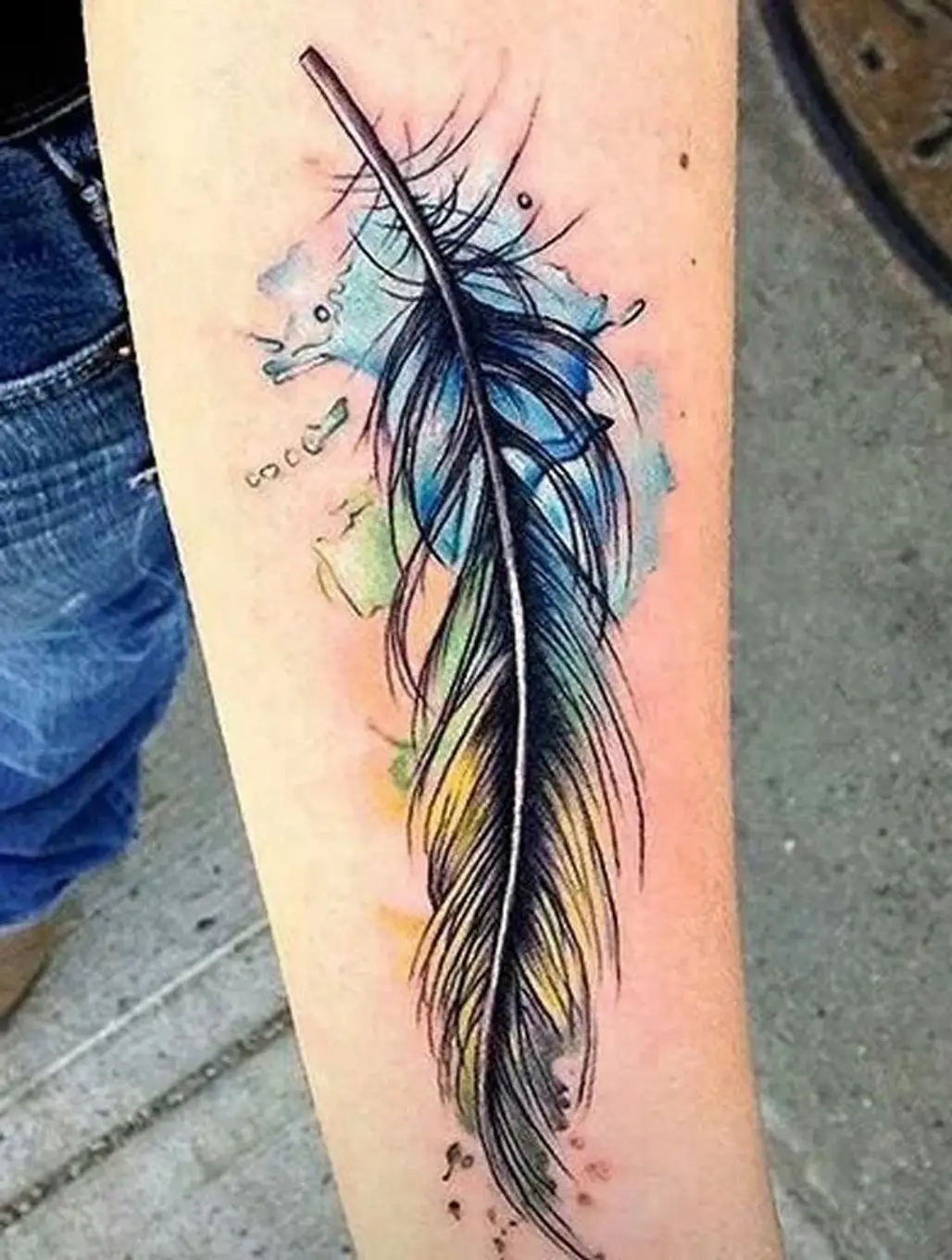 arm,tattoo,fashion accessory,bird,feather,