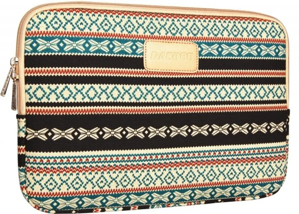 Dachee 2014 New Bohemian Style Canvas Fabric 13 Inch Laptop Sleeve
