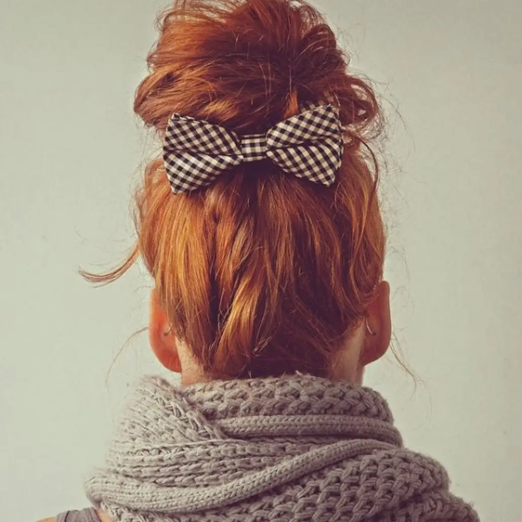 Use a Scarf in Your Bun - or around It