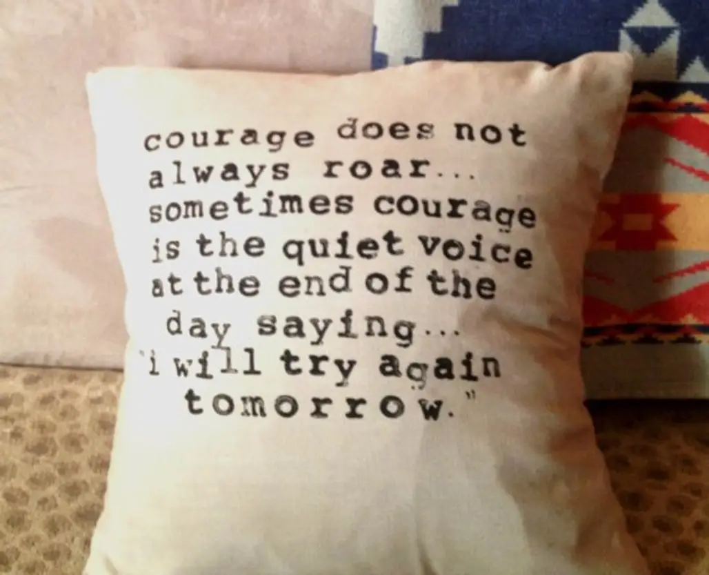 Courage Throw Pillow