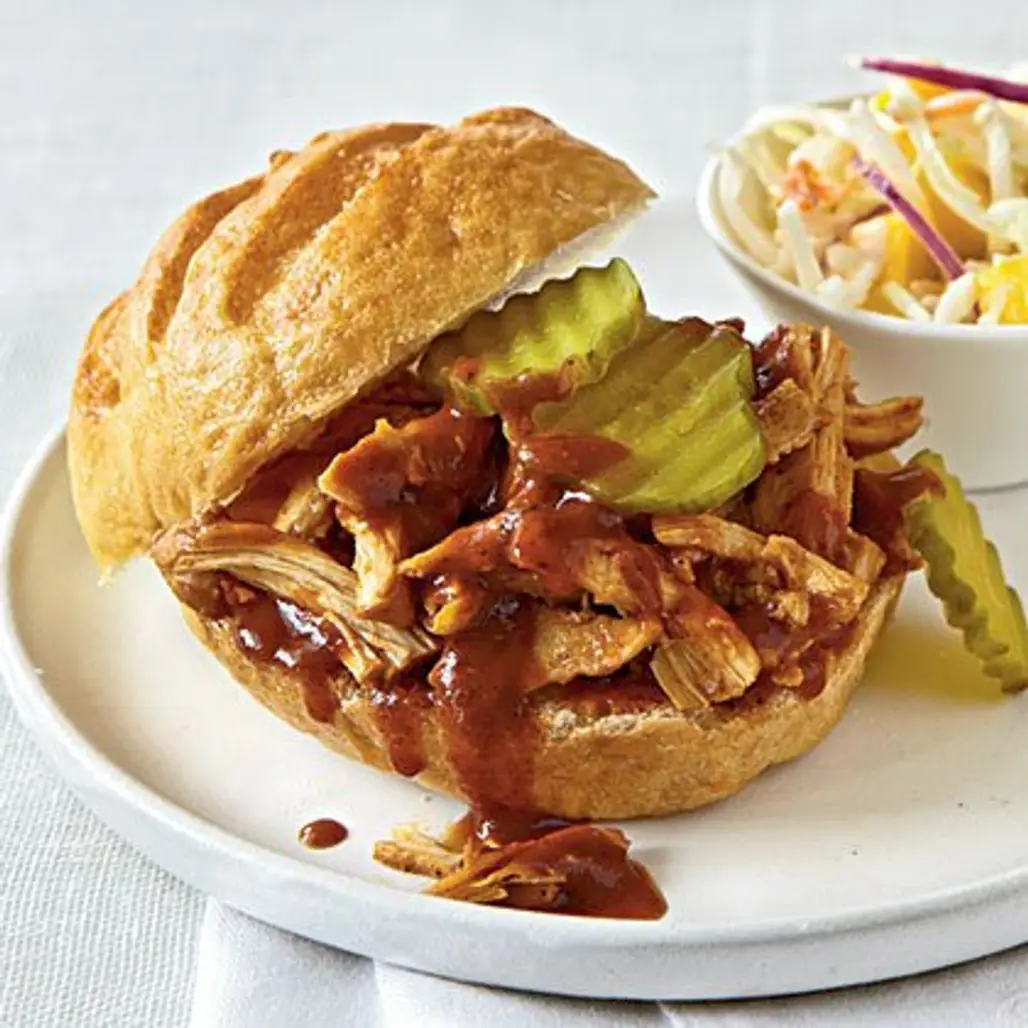 Bring Home the Taste of Your Fave BBQ Place with a Pulled Chicken Sandwich