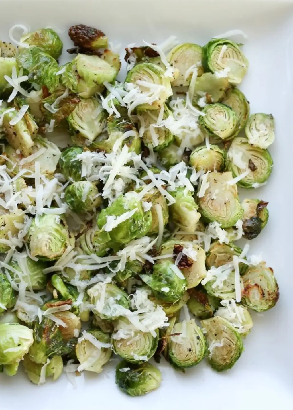 Roasted Brussels Sprouts with Cheese