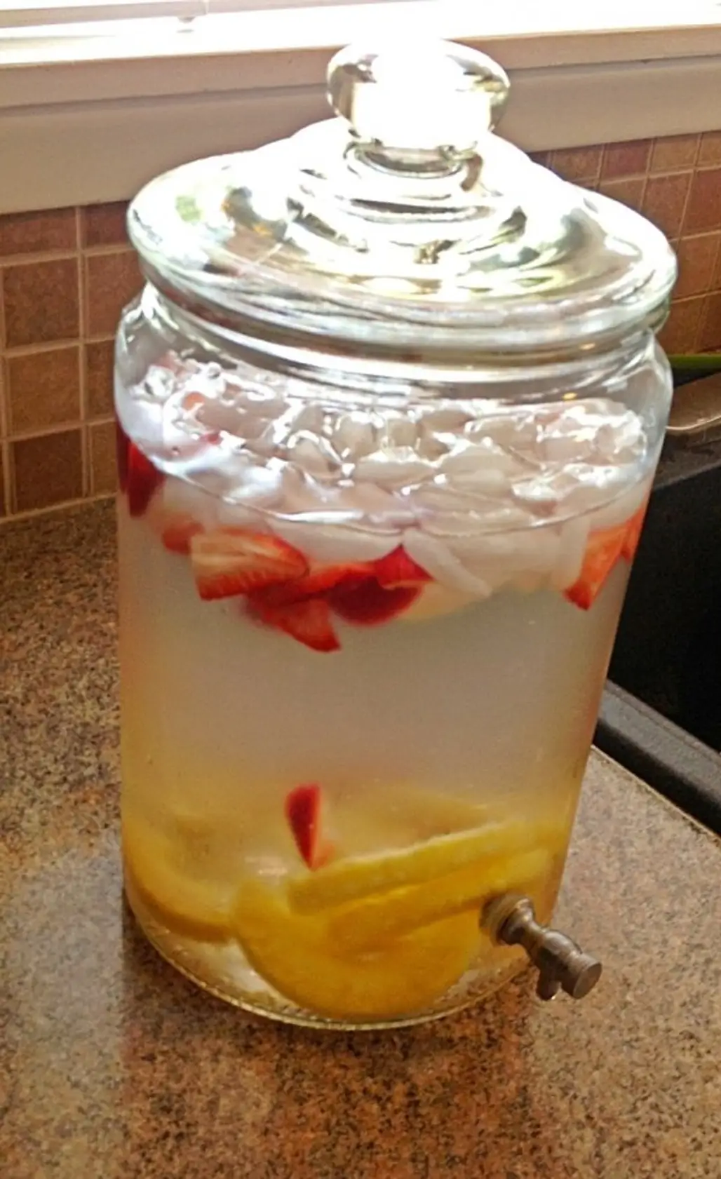 Pineapple and Strawberry Infused Water