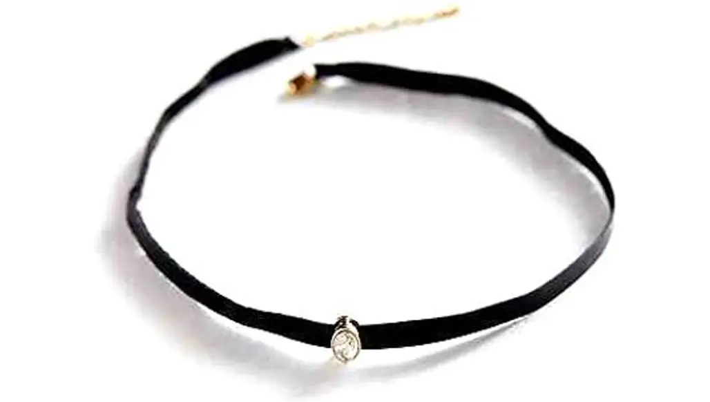 Only Love Leather + Stone Choker Necklace