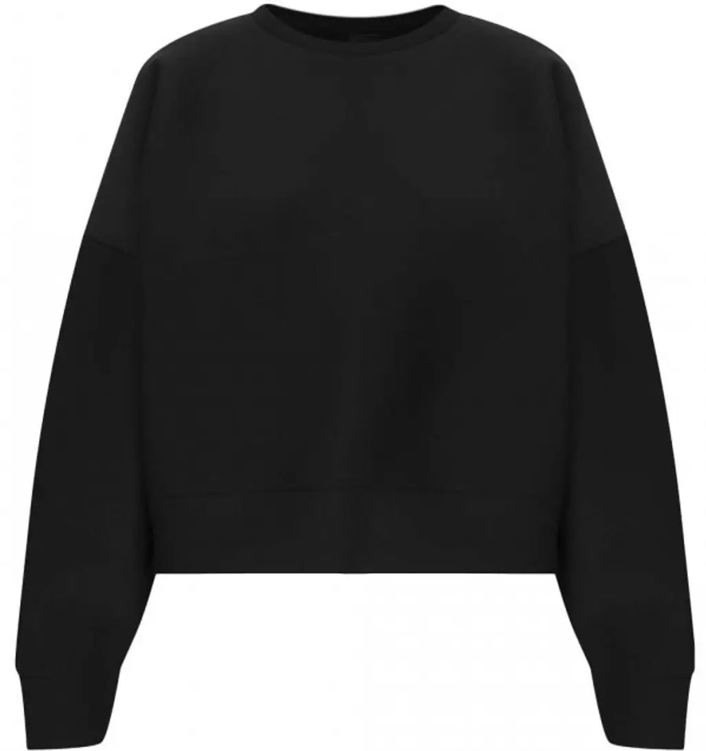 Topshop Neoprene Crop Sweater