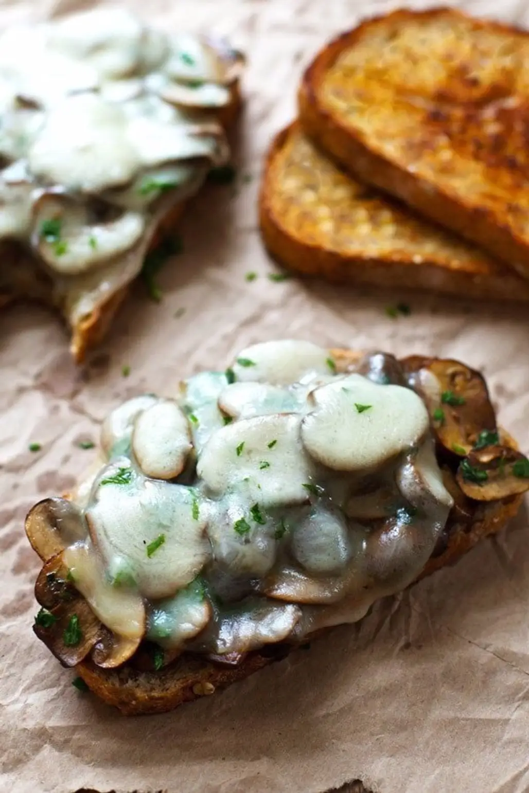 Garlic Butter Mushroom & Provone Melt