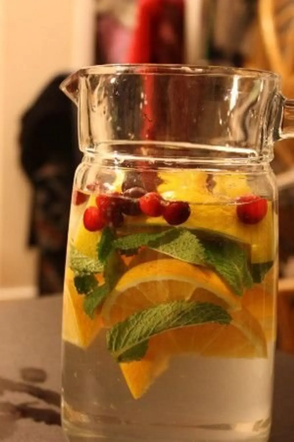 Citrus and Cranberry Water