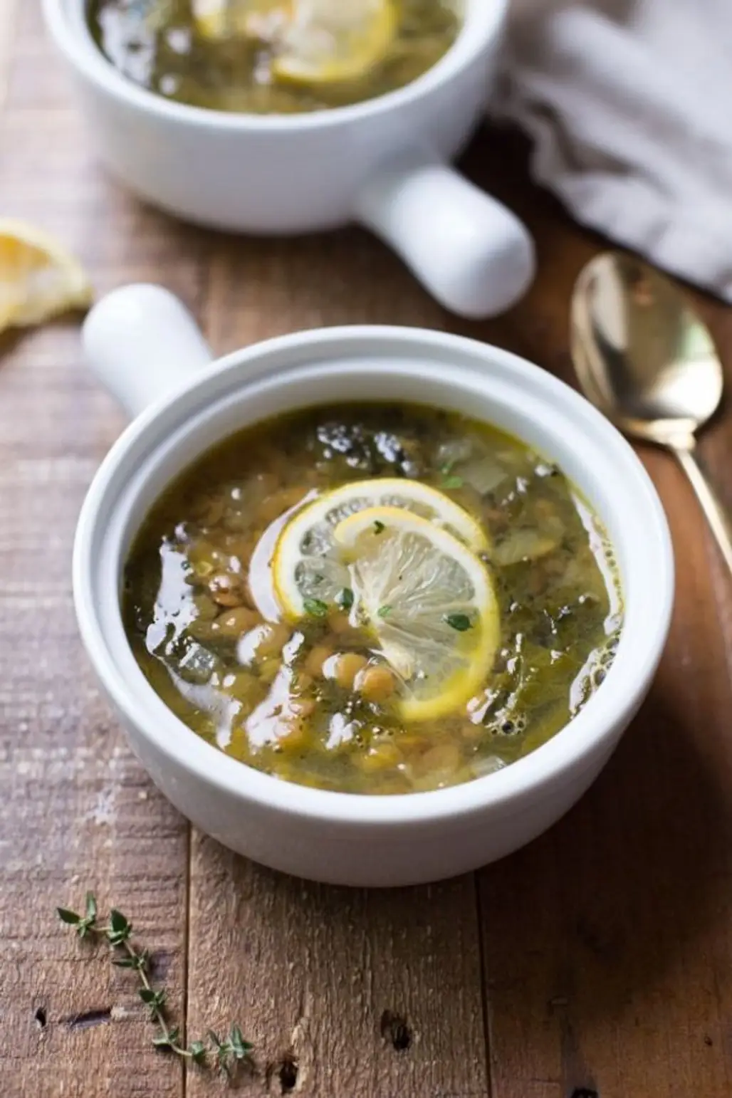 Lemony Lentil and Greens Soup