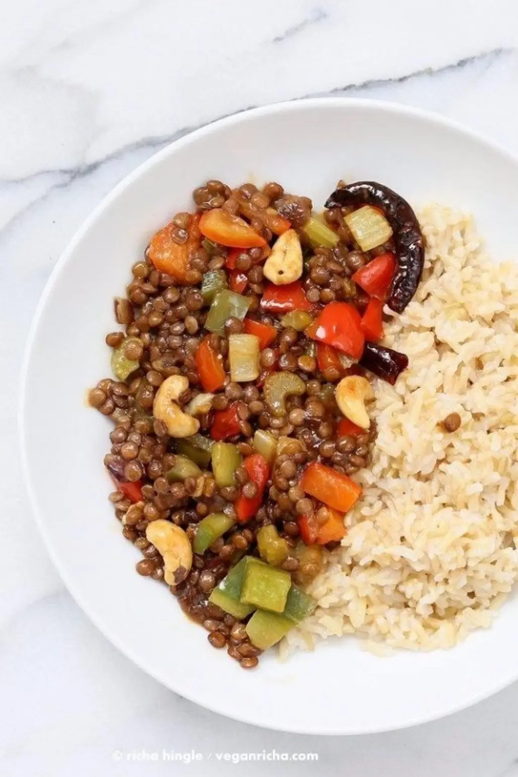 Kung Pao Lentils