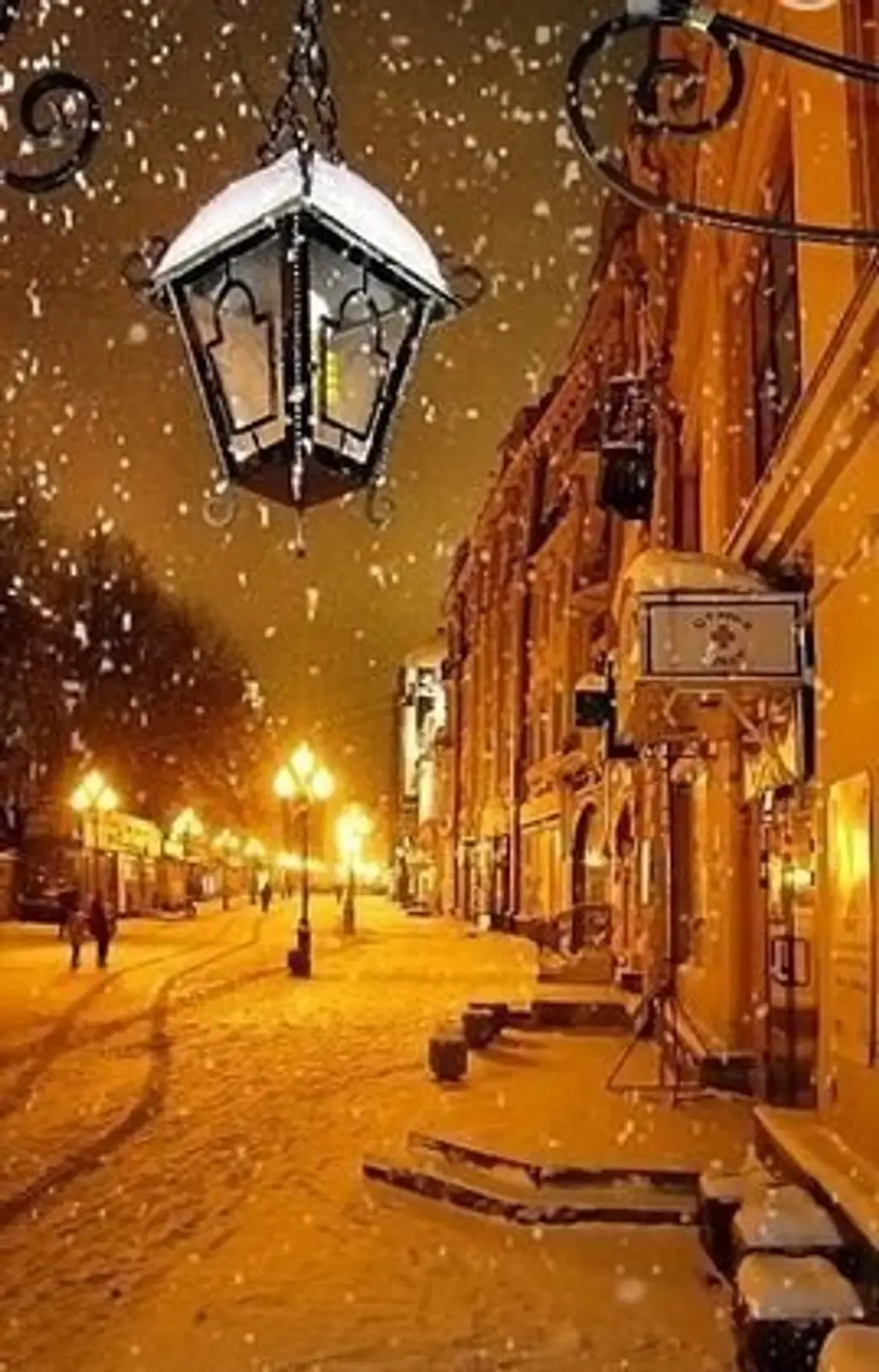 Moscow Street at Night