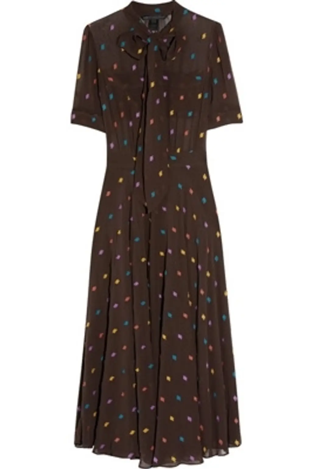 Marc by Marc Jacobs Galena Embroidered Silk-Chiffon Dress
