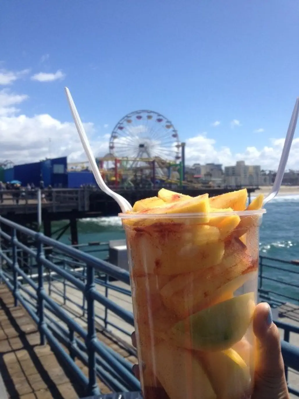 Santa Monica Pier,drink,food,produce,
