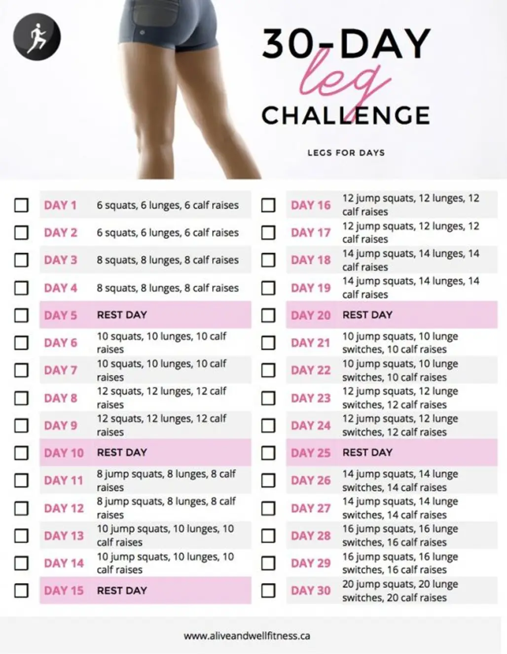 30-Day Leg Challenge