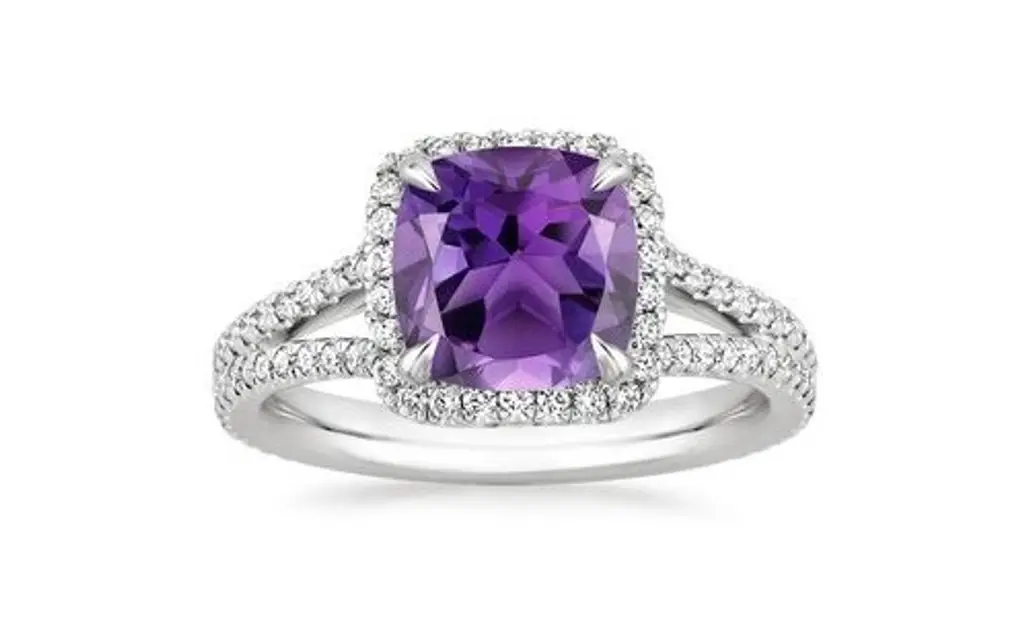 Amethyst, Ring, Jewellery, Engagement ring, Purple,