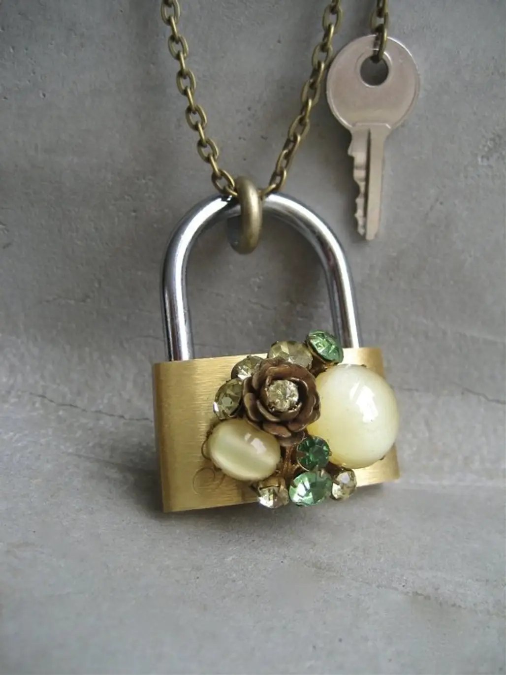 Padlock and Key Necklace