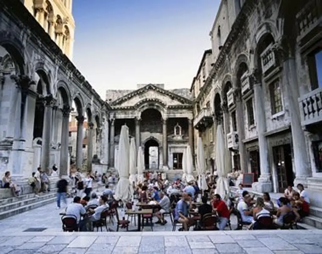 A Cafe inside Diocletian's Palace, Split