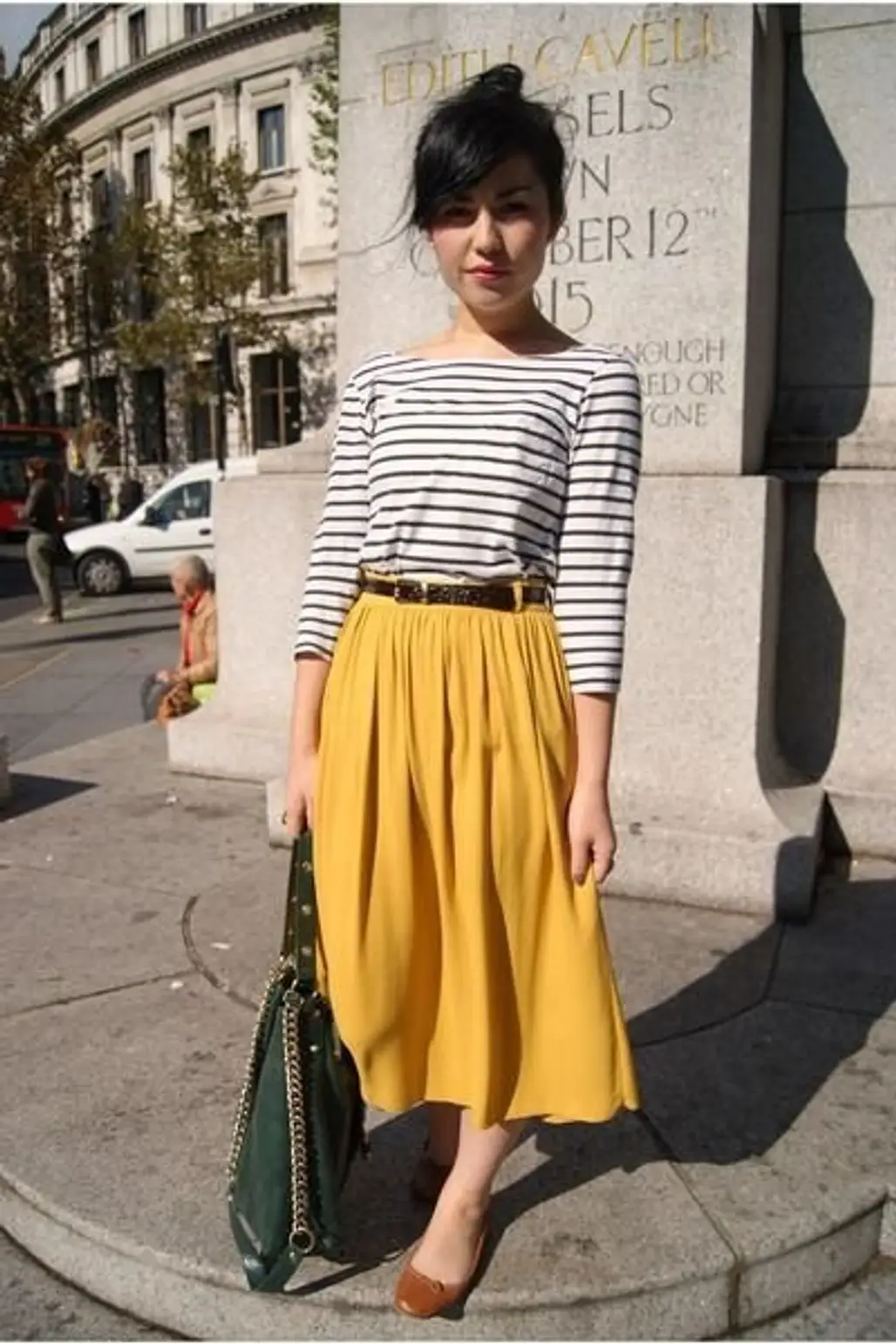 Myth Debunked: Flats Look Just as Cute when Worn with a Longer Skirt