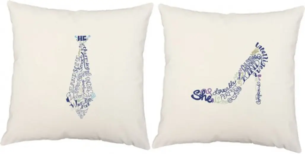 His & Her Throw Cushions