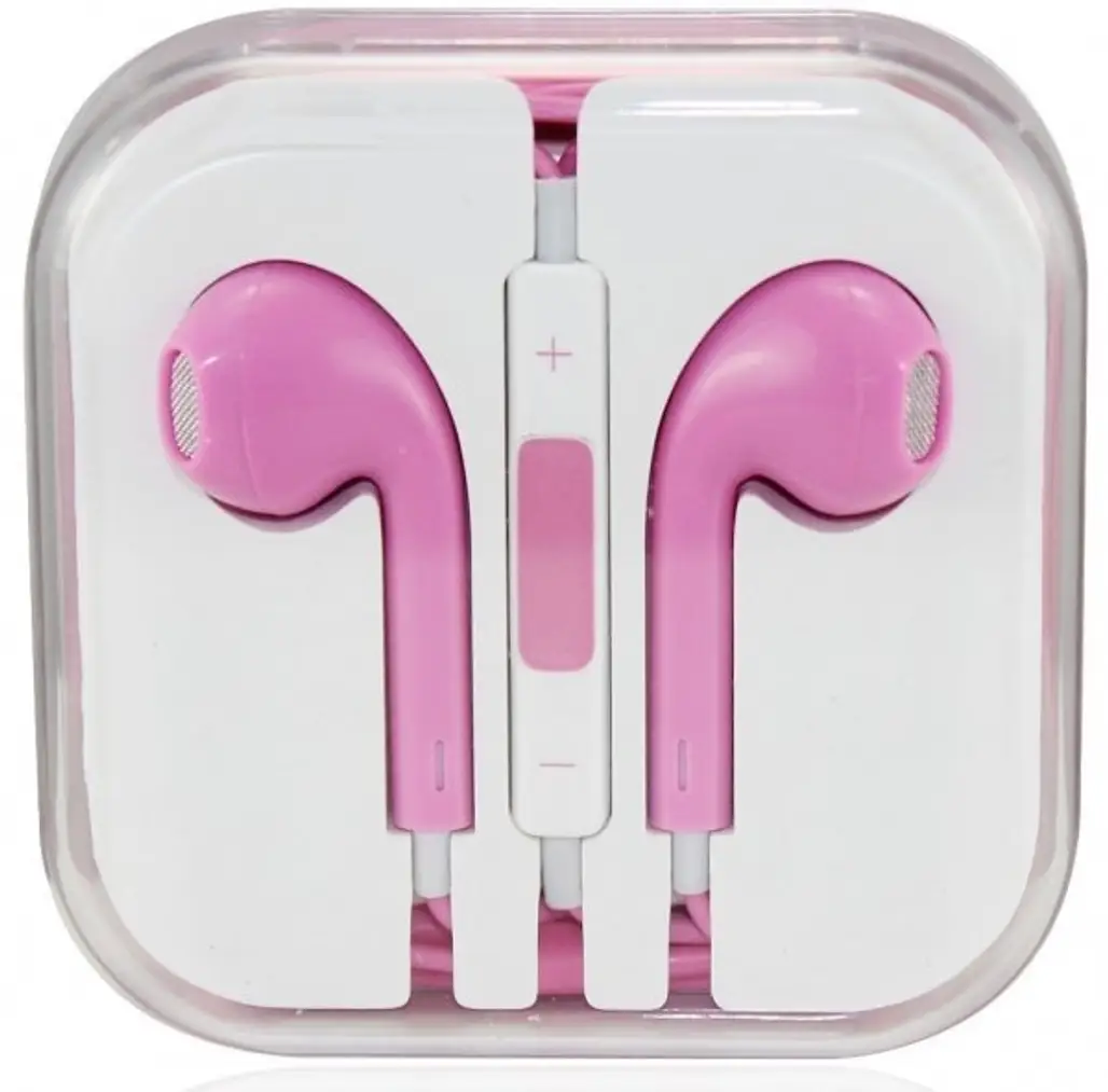 Pink Earpods Earbuds with Remote and Mic