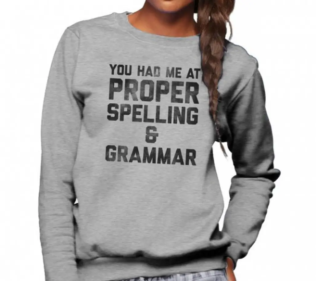 Proper Spelling Sweater